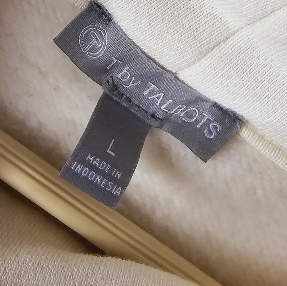 Talbots Cowl Neck Color Block Pullover Sweatshirt L - Picture 8 of 8